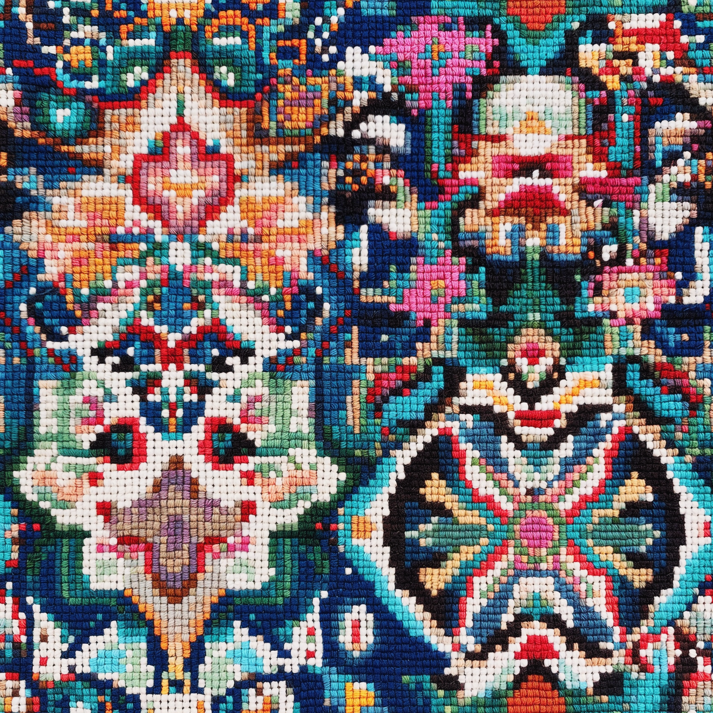 Multicolour Middle Eastern Inspired Embroidery